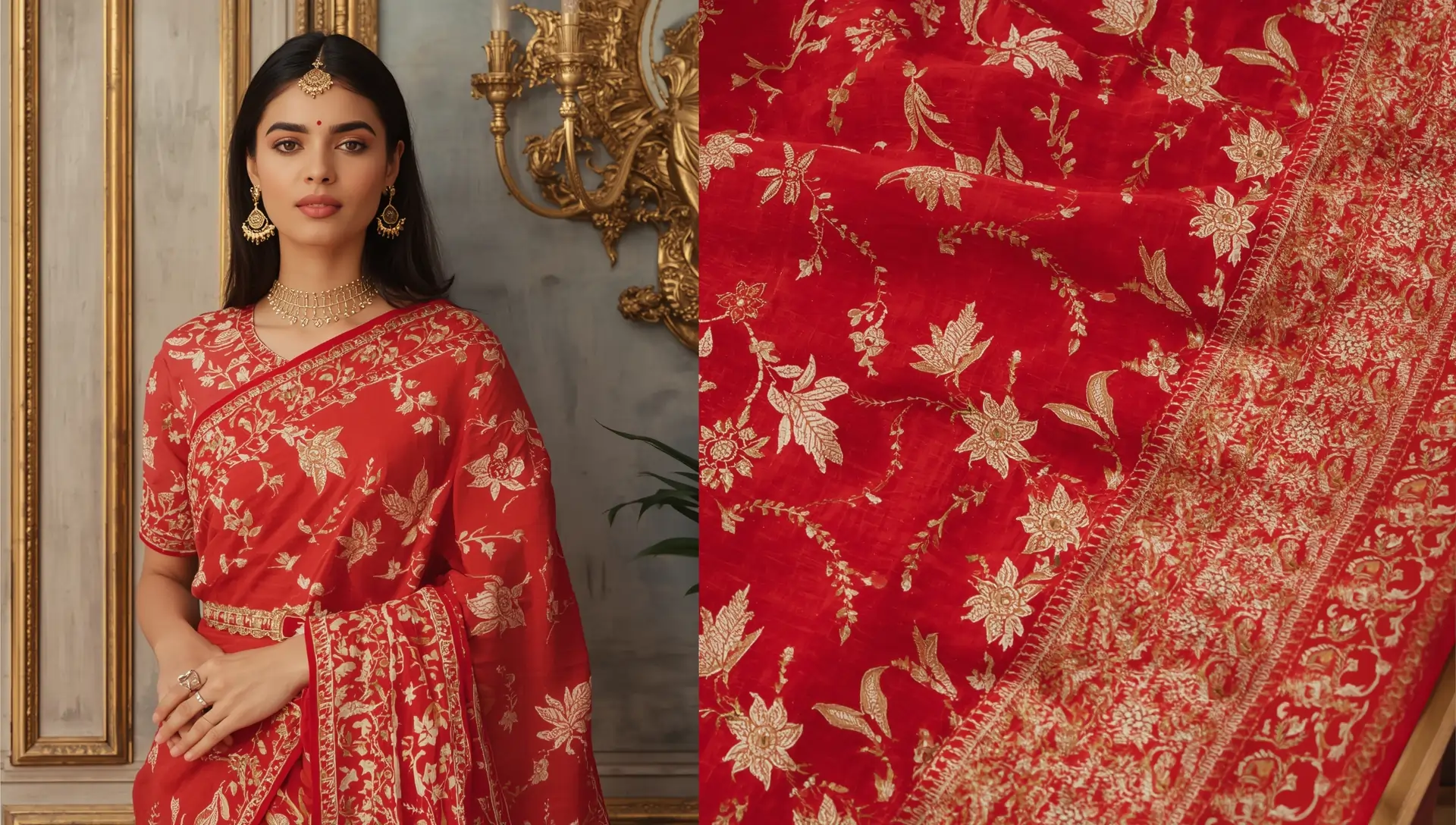 hand embroidery sarees