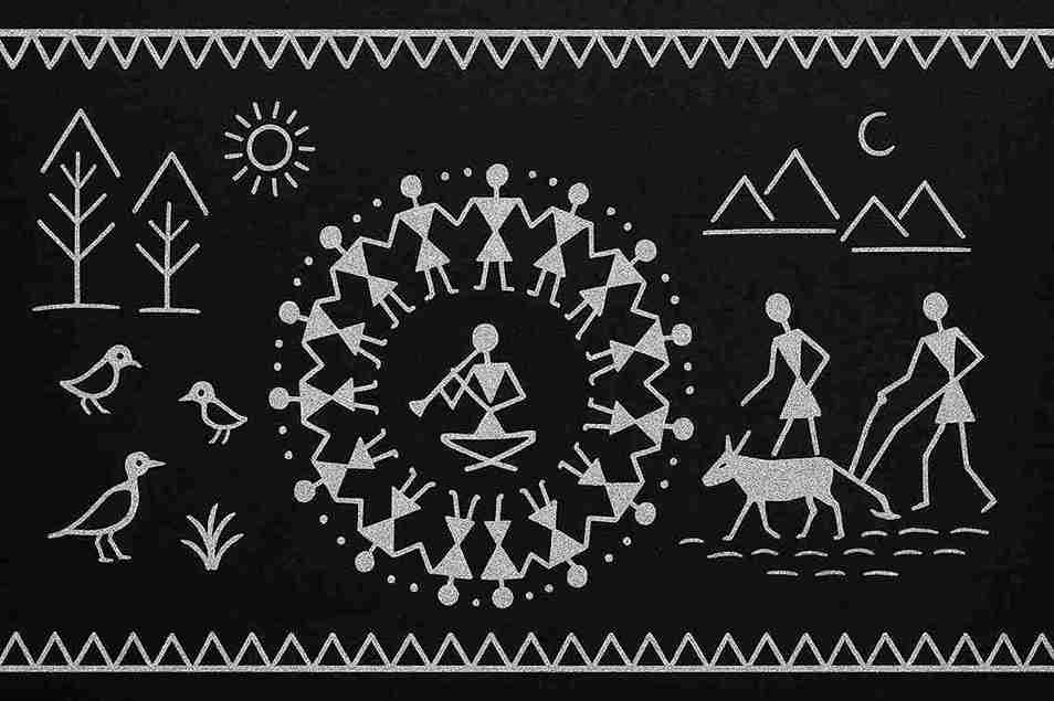 easy traditional warli art