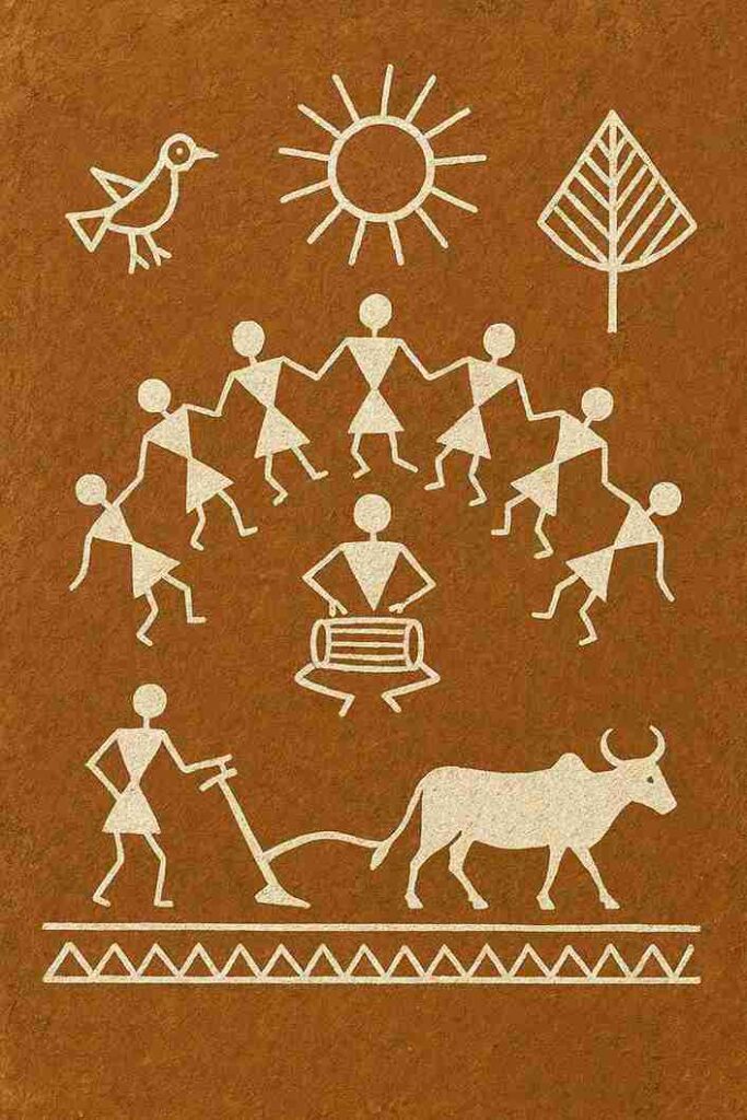 easy traditional warli art