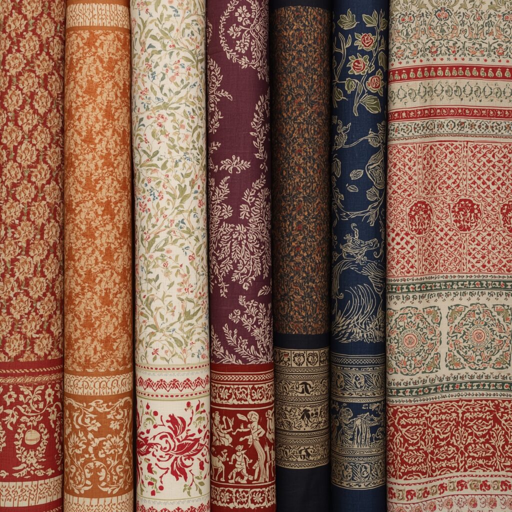 Lucid_Origin_A_collection_of_four_traditional_Indian_block_pri_0