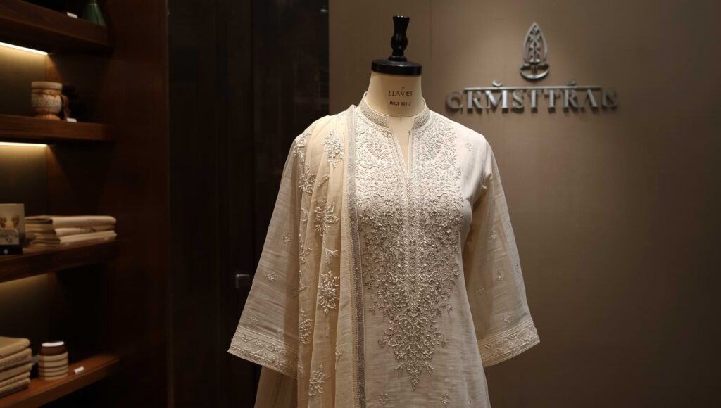 Lucid_Origin_Elegant_Chikankari_kurta_set_with_intricate_white_0 (1)