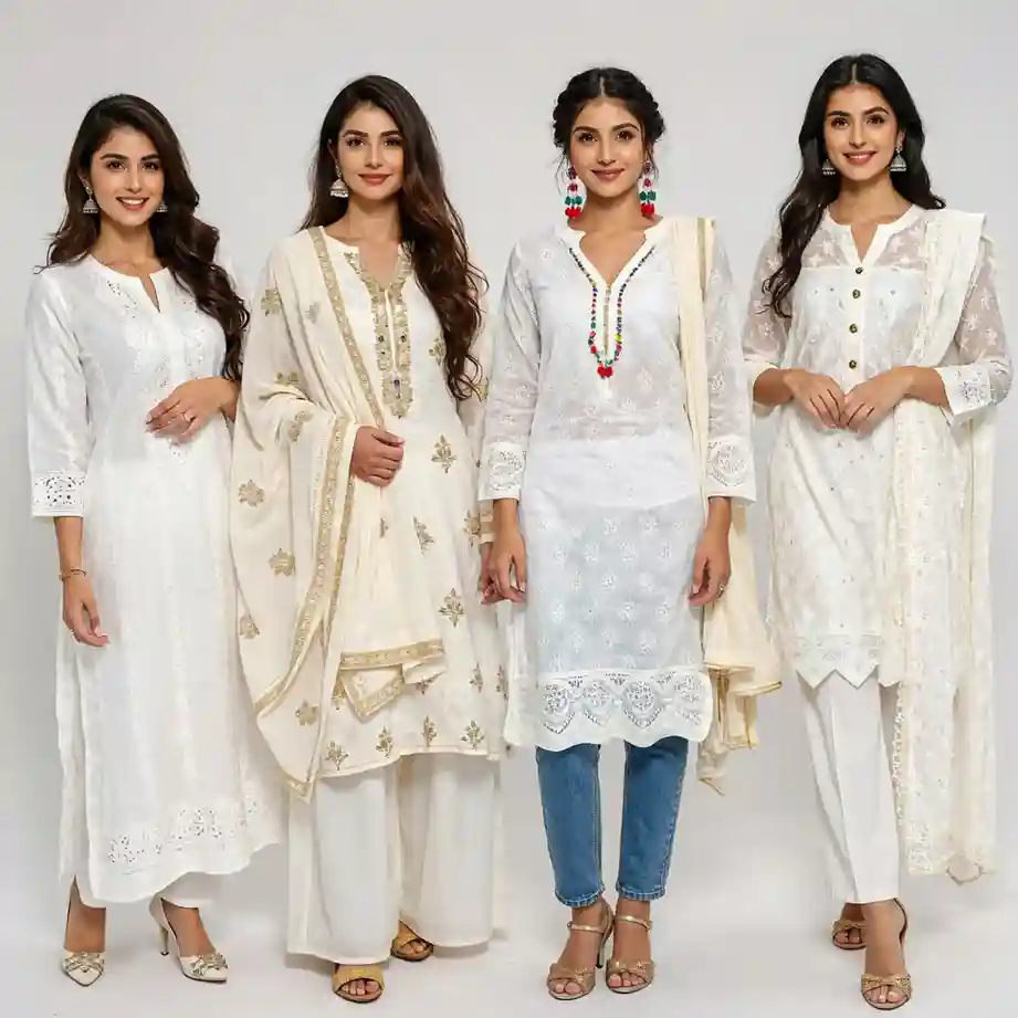 white kurti
