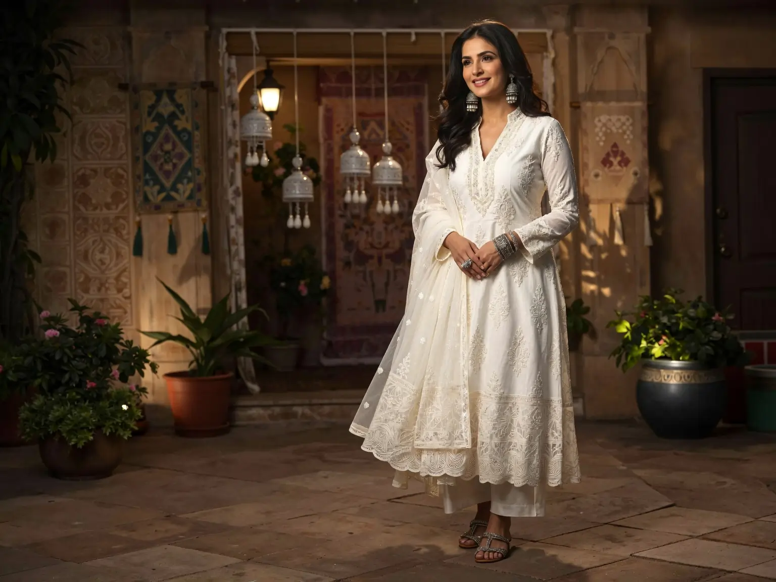 white kurti for women